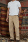 Osaka Cotton Trouser-Warm Sand