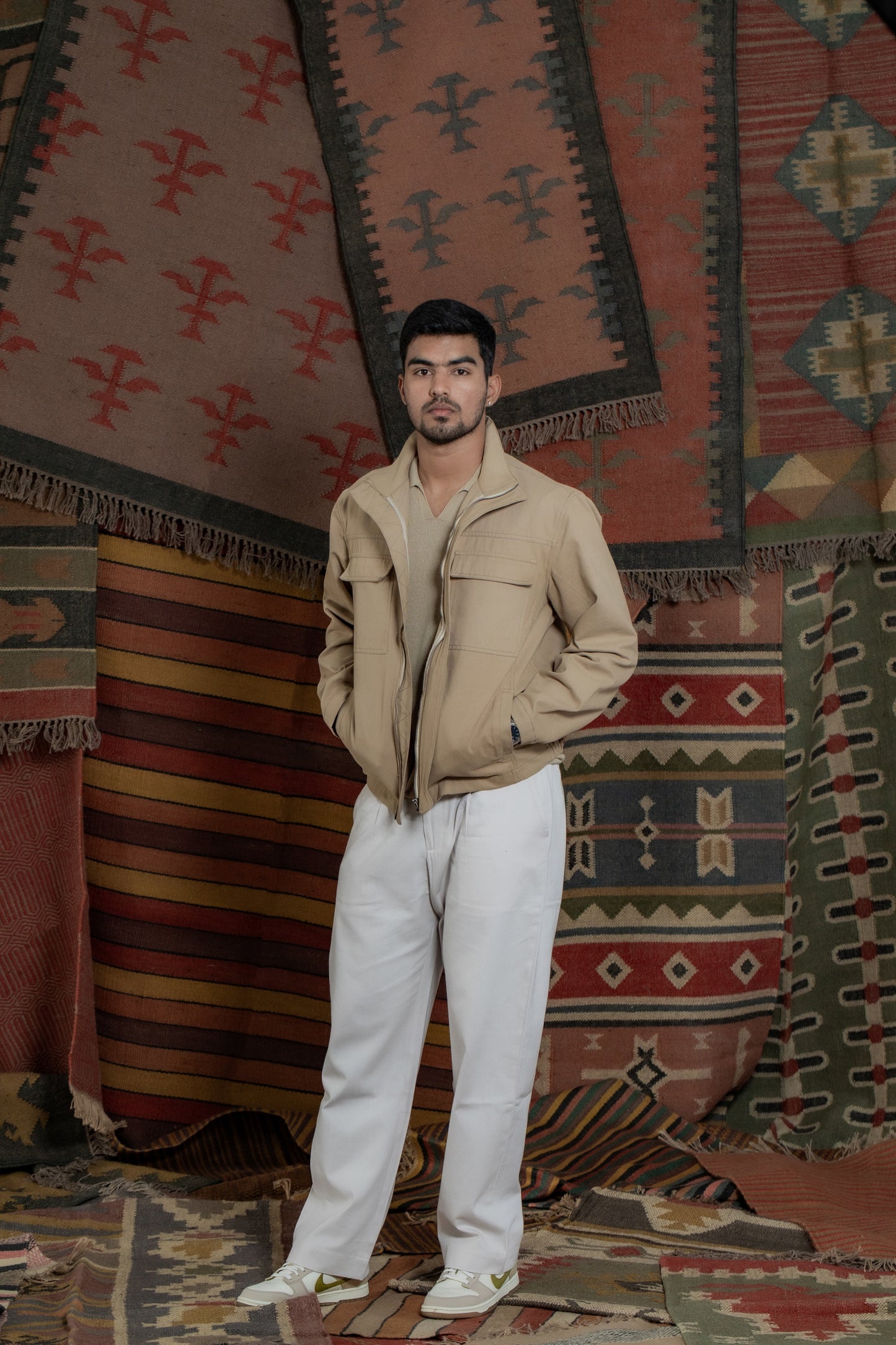 Leh Cotton Jacket-Warm Sand