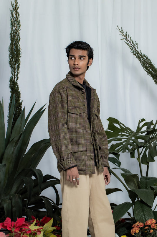 Roma Handwoven Wool Overshirt