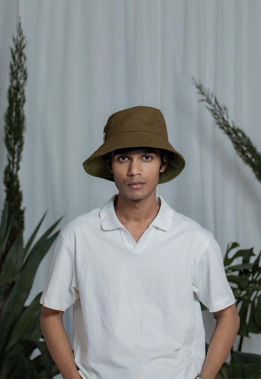 Bucket Hat-Olive Green