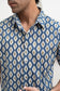 Safari Blue Half Sleeve Shirt